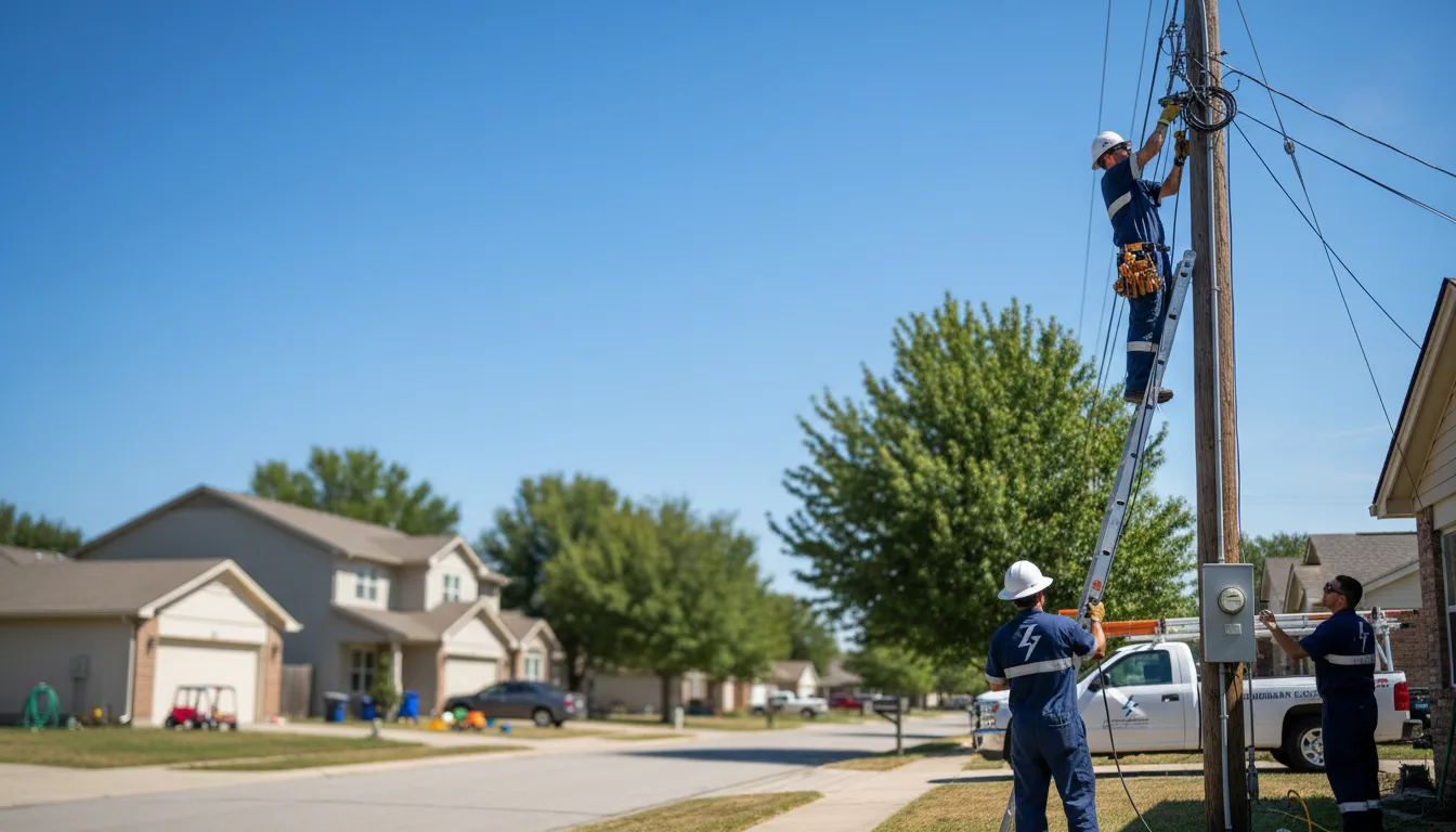 Residential electrician providing installation services in Perry, LA